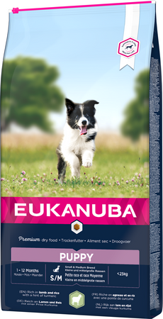 Eukanuba Puppy&Junior Small/Medium Cordero y Arroz 12kg 