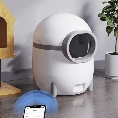 Arenero inteligente autolimpiable para gatos smart wifi apka 60l (54 x 54 x 69 cm)
